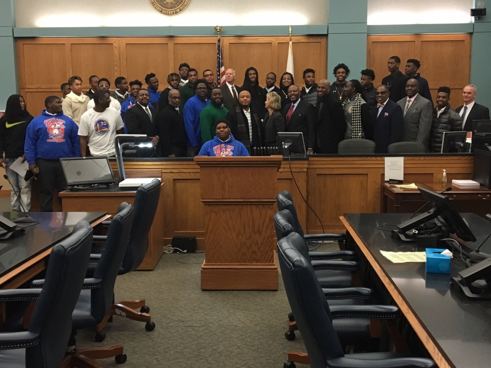 U.S. District Court Recognizes State Champion East St. Louis Flyers | USAO-SDIL | Department of ...