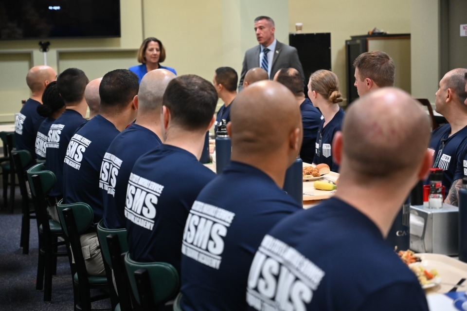 Deputy Attorney General Monaco met with Deputy U.S. Marshal candidates. Deputy Attorney General Monaco met with Deputy U.S. Marshal candidates.