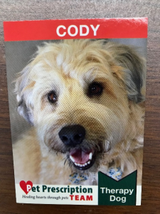 Cody - Therapy Dog Cody - Therapy Dog