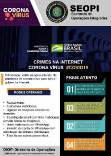 ICHIP-mentored Brazilian Ministry of Justice officials launched a COVID-19 cyber scams page.