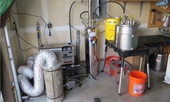 BHO extraction lab on Robe’s property