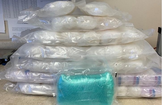 Stacked packages of Methamphetamine