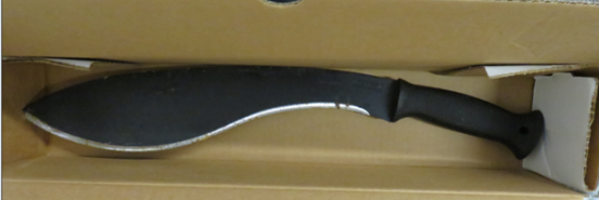 Image of kukri used in attack