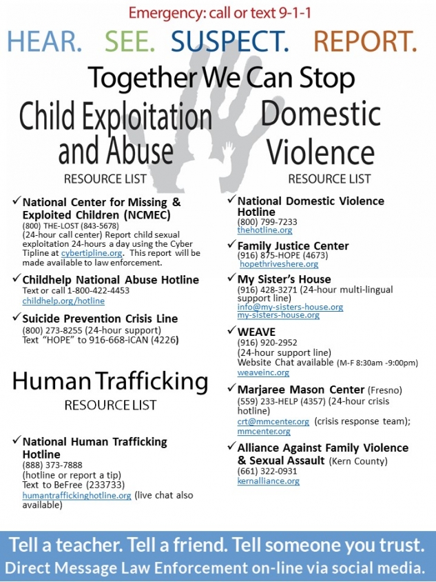 Dv Child Exploitation Human Trafficking Prevention