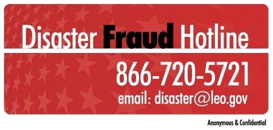 Disaster Fraud Hotline