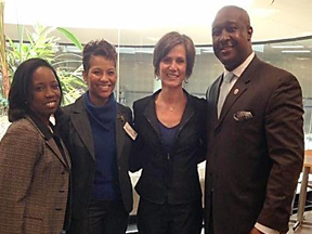 Pictured with Ms. Fleming (above) is Stephanie Johnson Hardy, Atlanta City Council President Chief of Staff, U.S. Attorney Sally Yates, and Assistant U.S. Attorney and Community Outreach Coordinator Loranzo M. Fleming