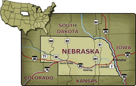 Nebraska Map