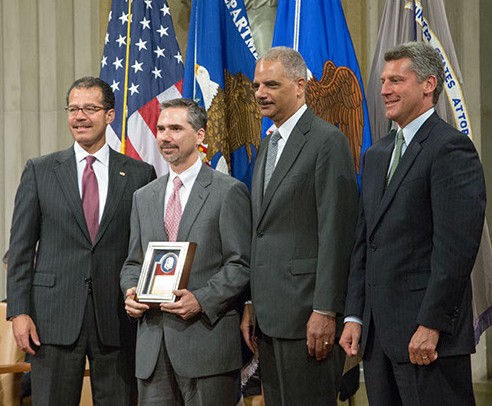 EOUSA Director Monty Wilkinson, AUSA Jeb Terrien, Attorney General Eric Holder, US Attorney Timothy J. Heaphy