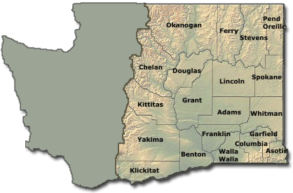 Map Of Eastern Washington About The District